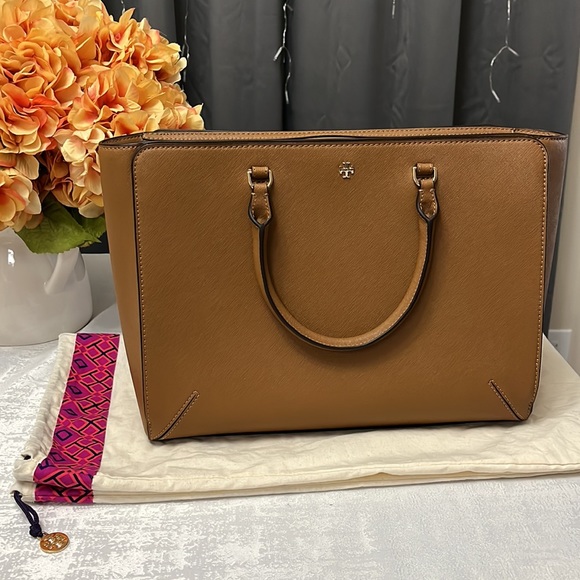Tory Burch Saffiano Leather Tote